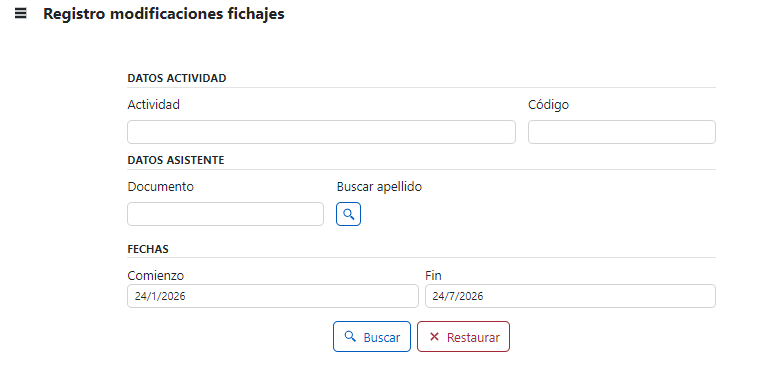 Opciones búsqueda